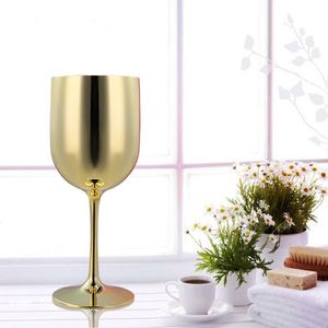 Verre à vin à pied en plastique rigide incassable, plaqué or rose, 16 oz, idéal pour les pique-niques en extérieur - Product Image 2