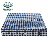 Matelas en mousse et tissu au design moderne, en latex naturel, tailles Queen et King, pour villas haut de gamme, chambres et hôtels – Vente en gros usine