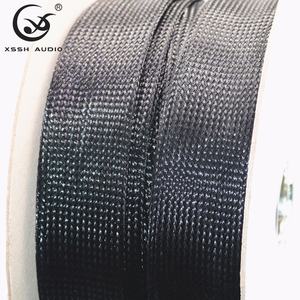 HIFI accessori per cablaggio fai da te PET intrecciato ad alta densità OD 5MM-120MM schermatura EMF guaina per cavi in tessuto guaina per cavo <span class=keywords><strong>Audio</strong></span> in rete - Product Image 1
