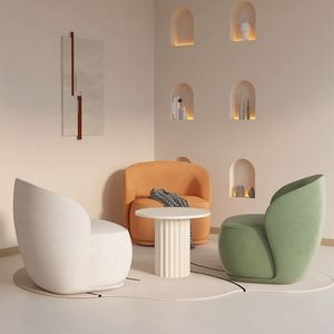 เก้าอี้เพนกวินดีไซเนอร์แบบนอร์ดิกโซฟาเดี่ยวนั่งสบายสำหรับห้องนั่งเล่นห้องนอนรับประทานอาหารเก้าอี้พักผ่อนแบบสั่งทำระเบียง - Product Image 3