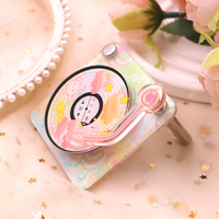 Porte-clés modèle CD en acrylique NFC pouvant être ajouté porte-clés d'album de musique porte-clés porte-clés suspendu en plastique Mini album CD personnalisé acrylique