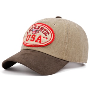 Manufacturer Wholesale of New Vintage USA Waterproof Baseball <b>Caps</b> Street Style Jersey Fabric for Four Seasons - Product Image 3