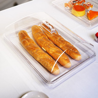 Nouveau couvercle de conservation alimentaire en PC transparent, durable, écologique, compatible lave-vaisselle, pour pâtisserie et cuisine