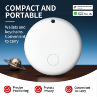 Traceur intelligent double système pour animaux de compagnie, localisateur d'objets et de clés pour iOS et Android, anti-perte, avec fonction de positionnement à distance, pour sacs à dos et bagages, en plastique