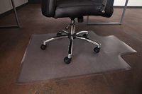 Tapis de chaise de bureau en bois dur, 46X60 pouces, tapis de sol résistant pour bureau d'ordinateur, facile à glisser pour les chaises, plat sans C