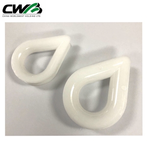 Dedal de plástico blanco para cuerdas de alambre, 12mm, 16mm, disponible - Product Image 5