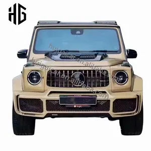 W463 Upgrade To W464 BBS Style Front Rear Bumper Assembly Car Fenders Engine Hoods Body Kit For G Class Wagon Spoiler Wing