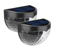 Lámpara Solar de Pared de Plástico con Clasificación IP55, Control Inalámbrico, Batería Incluida, para Uso en Jardín