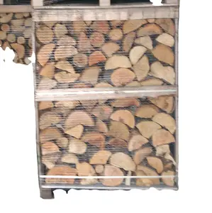 Dried firewood on pallet boxes BEST PRICE for 63 cubic meters in a 40 HC Container