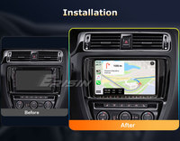 Reproductor de DVD para Auto EU ES8528V de 9 Pulgadas IPS Android 14 con CarPlay Inalámbrico, 4G, TPMS, DAB, DSP, BT5.0 para VW Passat, Polo, Golf 5/6