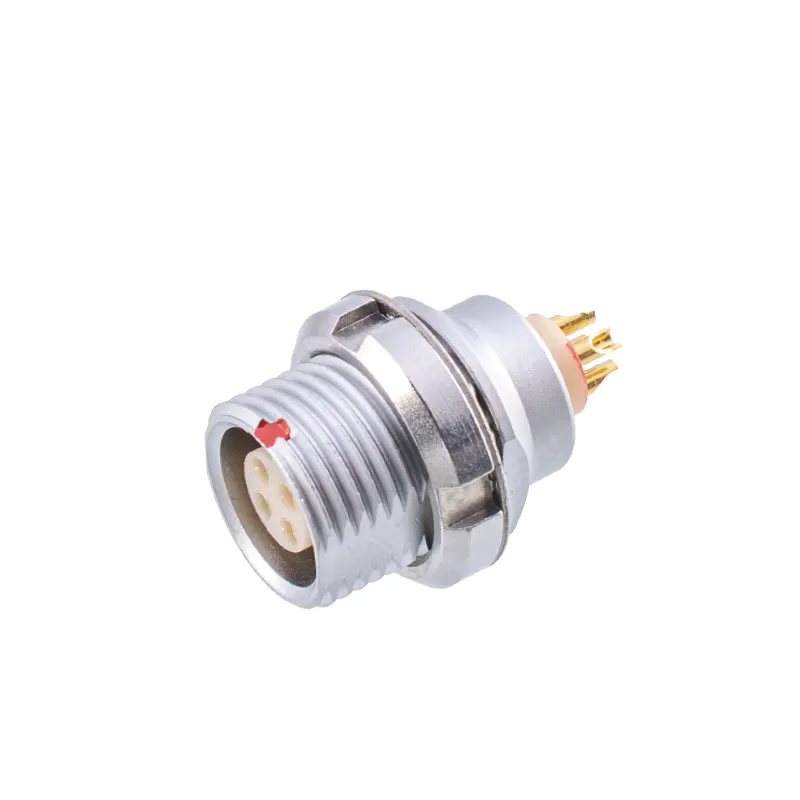 Enchufe fijo hembra de Bajo Voltaje Serie EEG 0B 2 3 4 5 6 7 9P conector push-pull de montaje en panel trasero EEG.0B.302.CLN