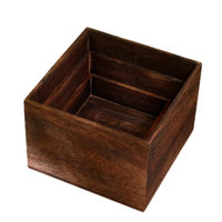 Risers en bois Stands Gâteau Rustique Empilable Base Carrée Buffet Table Dessert Alimentaire Fête De Mariage En Bois Personnalisé Cupcake Stands