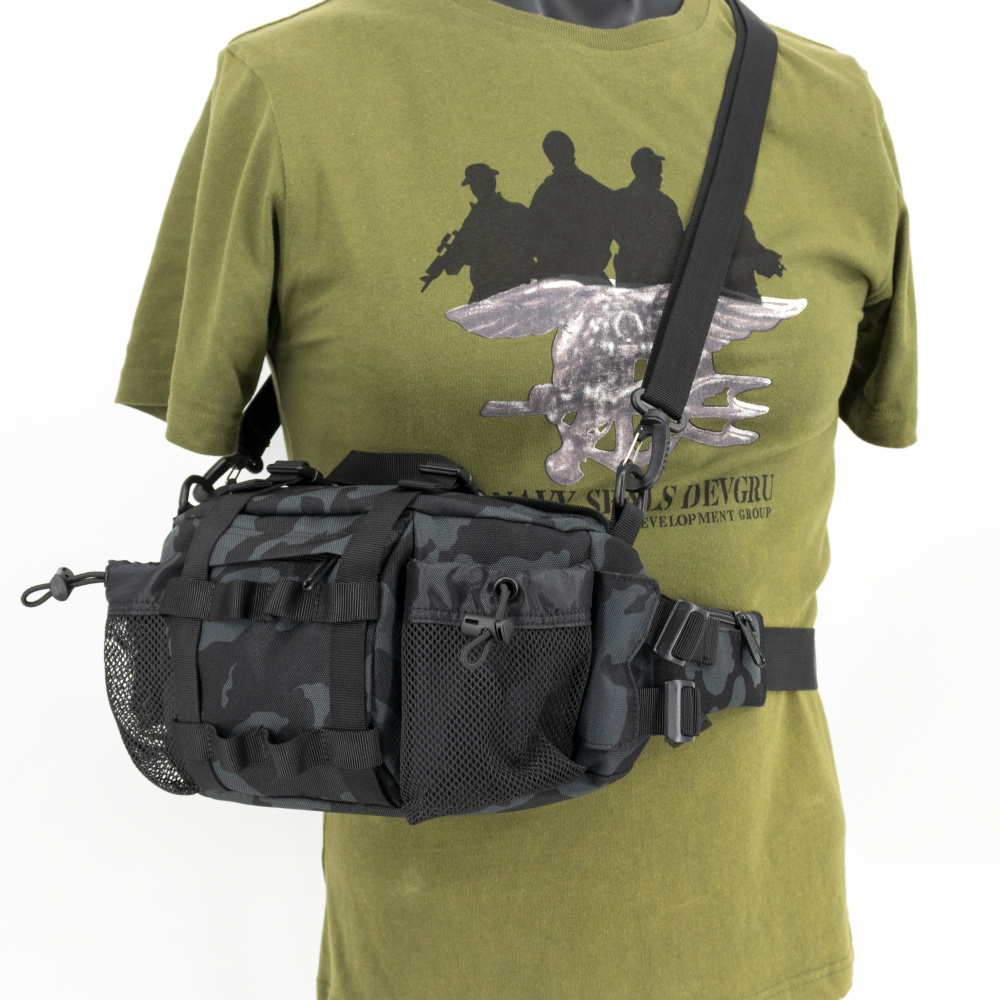 Водонепроницаемая поясная сумка для походов, кемпинга, езды на велосипеде, 2 держателя для бутылки для воды, спортивная сумка для женщин и мужчин