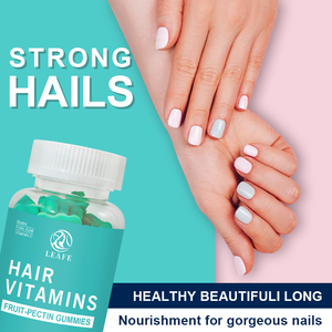 Integratore Multivitaminico in Gommose <span class=keywords><strong>Blu</strong></span> per Adulti con Biotina, Vitamina C ed E, a Marchio Privato, per la Crescita dei Capelli e la Riduzione della Caduta dei Capelli - Product Image 4