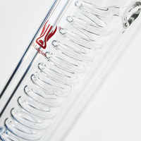 Condenseur de reflux de laboratoire en verre borosilicaté avec serpentin à double enveloppe, personnalisable OEM