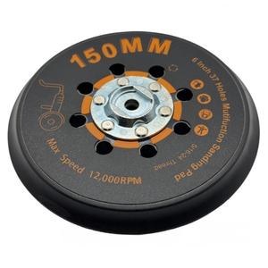 Platorello da 6 pollici con 37 fori e attacco a strappo, senza polvere, compatibile con levigatrici R7303 e R7304, <span class=keywords><strong>per</strong></span> vernice auto, legno e metallo - Product Image 2