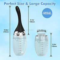AMOUR. Nettoyeur d'énema à télécommande, nettoyage du côlon. Douche anale. Nettoyant. Kit de lavement nettoyant. Anti-reflux. Le tube peut être plié.