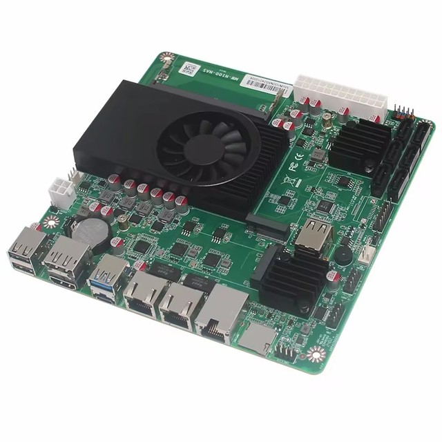 N18 6-Bay In-tel N100 NAS Motherboard 1*10G 2*i226-V 2.5G 3LAN 2*M.2 NVMe 6*SATA3.0 1*DDR5 Firewall Router Mini ITX Mainboard