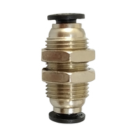 Connecteur rapide de tuyau d'air Pm-8 de Pm-6 de Pm-4 pneumatique Pm-10 Pm-12 cloison raccords droits nouvel état d'occasion pour les industries agricoles