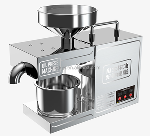 مكبس زيت أوتوماتيكي صغير الحجم من الفولاذ المقاوم للصدأ للضغط البارد والساخن حالة جديدة للأسر - Product Image 6