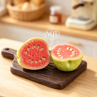Miniatuur fruit 3D guave hars charme voor DIY crèmelijm accessoires mini voedsel scène tafeldecoratie