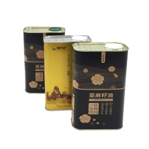 Latas Rectangulares de 1L para Aceite Comestible, Impresas en Offset a Color, con Superficie Lacada, para Envasado de Aceite de Oliva (Logotipo Personalizado) - Product Image 6