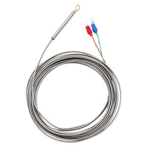 K-Type <span class=keywords><strong>Thermocouple</strong></span> เซ็นเซอร์โพรบ100มม., ลวด3ม., ไม่มีสายดิน, อุณหภูมิตั้งแต่-100C ถึง1250C - Product Image 6