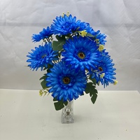 Buket Gerbera Daisy Buatan dari Sutra Imitasi, Bunga Daisy Afrika untuk Dekorasi Vas Rumah dan Pernikahan