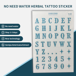 Adesivo per tatuaggio temporaneo progettato su misura stampa senza sforzo istantaneamente bianco Inkster corpo in PVC nuova registrazione falsa per affari - Product Image 3
