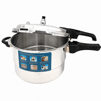 Casserole à pression multifonctionnelle en aluminium pour la maison, grande capacité, design anti-explosion, compatible avec les cuisinières à gaz et à induction