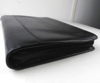 Porte-documents de conférence d'entreprise personnalisé, classeur à feuilles mobiles à 4 trous, pochettes multiples, en cuir PU, planificateur de gestionnaire