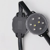 Lampu Pixel Strip RGB 24V Tahan Air IP68 dengan Bodi Material PC untuk Fasad Bangunan Eksterior Hotel