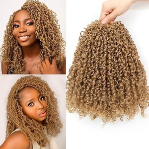 Extensiones de Cabello de Fibra Sintética de Alta Temperatura, Estilo Crochet Curl, Instant Noodles Yanky Twist, para Comercio Exterior - Product Image 3