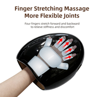 Masseur de mains intelligent et portable avec séparateur de doigts, chaleur, compression d'air compacte, dispositif de massage des mains avec minuterie et longue autonomie de la batterie