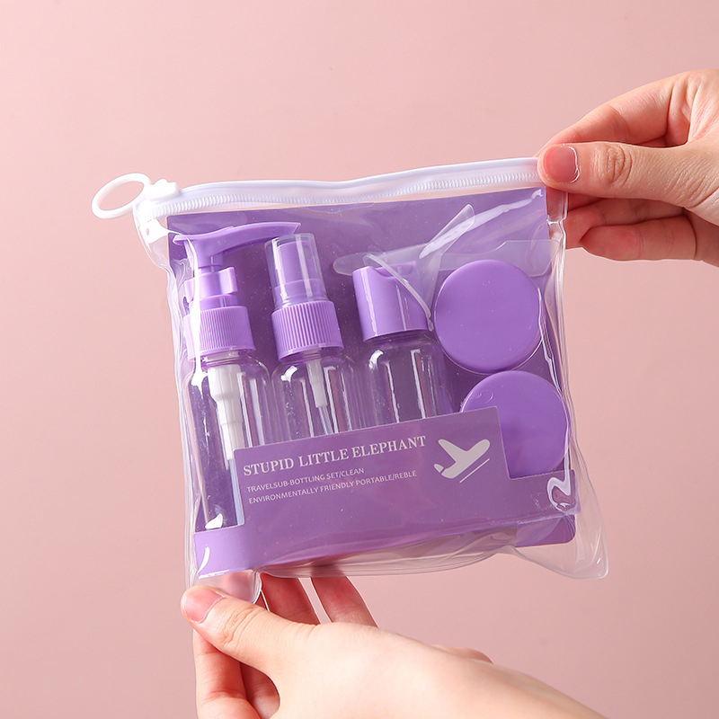 7 pièces violet