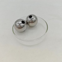 Bille en acier inoxydable 304 de taille personnalisée, percée, avec trou