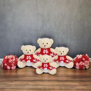 <span class=keywords><strong>Ours</strong></span> <span class=keywords><strong>de</strong></span> pom-pom girl en peluche cadeaux promotionnels avec logo personnalisé ourson <span class=keywords><strong>de</strong></span> pom-pom girl à pompons - Product Image 2