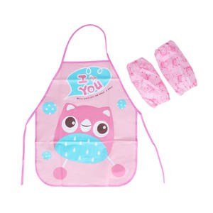 Plastica morbida PEVA grembiule bambino con chiusura a stringhe impermeabile grembiule per bambini per il disegno di giocare e mangiare - Product Image 6