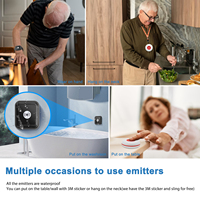 Système d'appel intelligent Daytech Wifi Tuya avec pagers, bouton d'alarme de panique au poignet, pager pour aidants et personnes âgées vivant seules