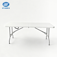 Table pliante promotionnelle personnalisée de haute qualité pour salon professionnel et nappe extensible en spandex – Vente en gros