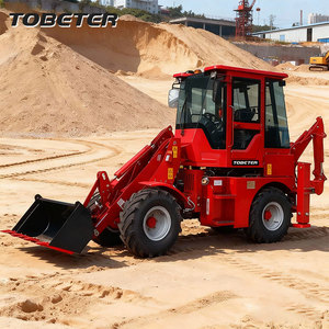 चार पहिया ड्राइव के साथ टोबेटर 3.5 टन मिनी लोडर कृषि उत्पादन के लिए 4x4 बैक लोडर चीनी बैकहोए लोडर - Product Image 5