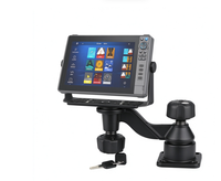 Support antichoc en plastique à double bras oscillant horizontal de 12 pouces, compatible avec Garmin Humminbird Lowrance