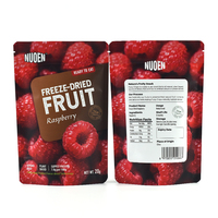 Op Maat Gemaakte Geurbestendige Ritssluiting Opstaande Buidel Zaad Ingevroren Gedroogde Groenten Fruit Snacks Verpakking Mylar Zakken Met Logo