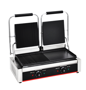 Máquina de panini de acero inoxidable de alta calidad con modo de ahorro de energía, máquina comercial para hacer sándwiches en venta - Product Image 1