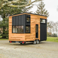 Cabine en bois rectangulaire idéale pour le voyage, caravane, camping-car, remorque, maison sur roues, vente en gros