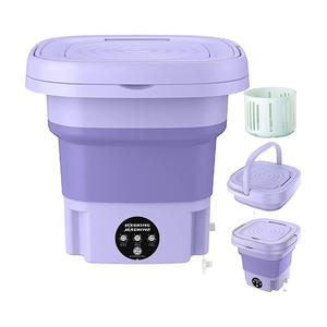 Mini Lavadora Plegable de 9L con Secadora por Centrifugado para Ropa Interior y Calcetines - Product Image 1