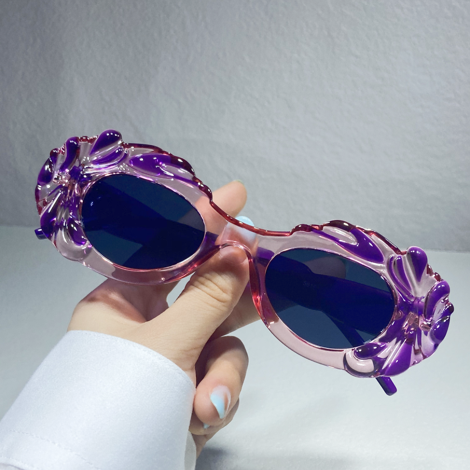 Y2K Sunglasses - Retro Punk Oval Women's Fashion Eyewear