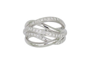 Vente flash Bague empilable en or pur 18 carats avec diamant de laboratoire Bague pour femme Bague de fiançailles - Product Image 6