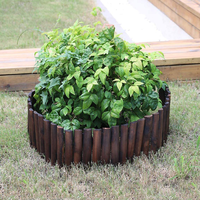 Borde Decorativo Flexible de Madera para Jardín, 6 Pies, Valla Profesional para Paisajismo, Ecológica, para Jardín, Patio, Flores