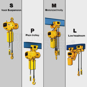 Barang lift rantai elektrik troli bermotor, Remote Control 380v 1 2 3 5 10 25 konstruksi mengangkat barang - Product Image 5